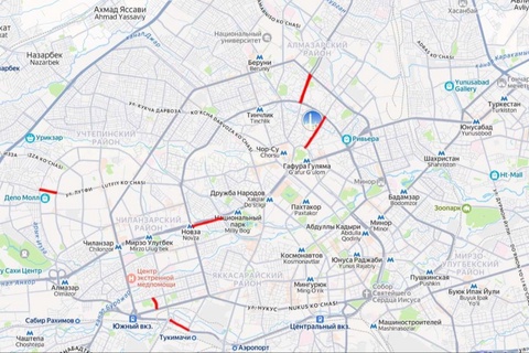 Тошкентда таровеҳ намози вақтида айрим кўчаларда ҳаракат чекланиши маълум қилинди