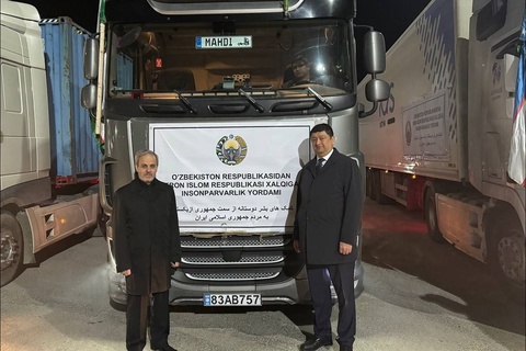 Oʻzbekiston Eronga insonparvarlik yordami yubordi