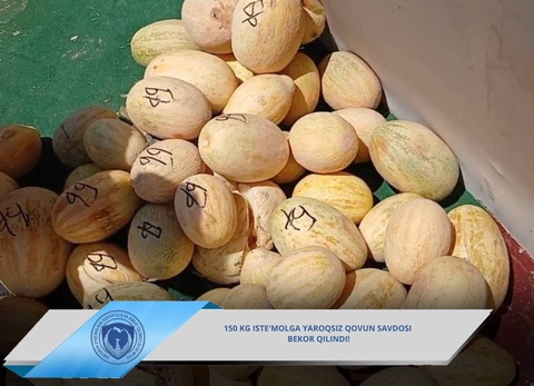 В Ташкенте изъяли из продажи 150 кг непригодных к употреблению дынь