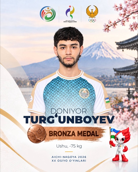 Aichi-Nagoya-2026: Doniyor Turgʻunboyev ham bronza medalini qoʻlga kiritdi