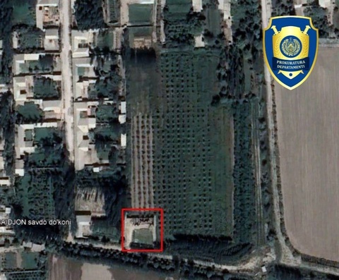 Fermer xoʻjaligi yer maydonida oʻzboshimchalik bilan uy-joy qurilgan