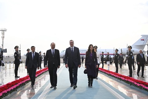 President of the Republic of Serbia, Aleksandar Vucic arrived in Uzbekistan