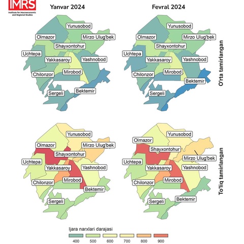 Тошкентда уй-жой ижара нархи пасайиши давом этмоқда