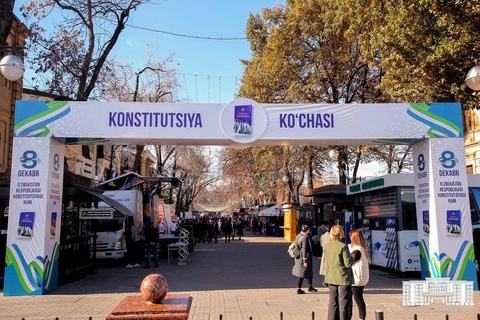 Ташкент ҳәм барлық аймақлардың орайлық көшелеринде "Конституция көшеси" шөлкемлестириледи