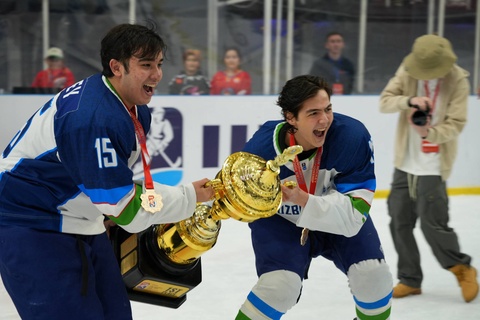 Сборная Узбекистана U18 в третий раз выиграла Кубок Азии по хоккею