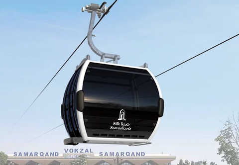 На территории Silk Road Samarkand началось строительство канатной дороги