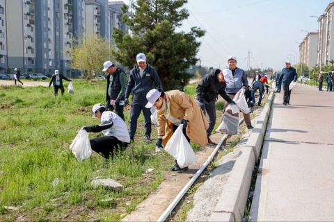 Дар Ӯзбекистон Моҳи тозагь ва тартиб оғоз ёфт: ҳар кас метавонад саҳми худро гузорад