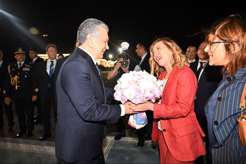 Италия Премьер-Министрі Самарқандқа келді