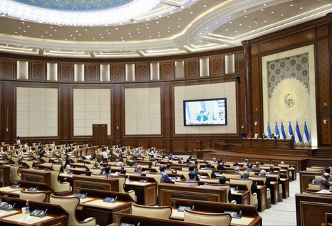 Информация о первом дне 15-го пленарного заседания Сената Олий Мажлиса Республики Узбекистан