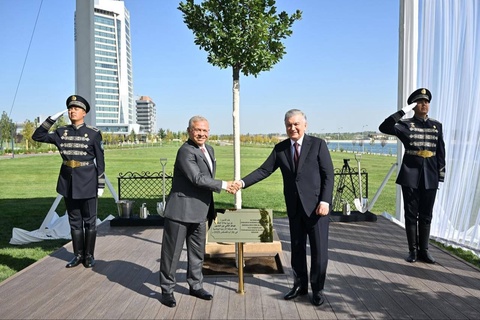 Ўзбекистон Президенти ва Иордания Подшоҳи дарахт экдилар