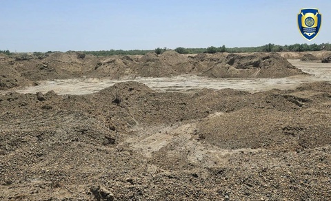 В Бухарской области фермерское хозяйство незаконно добывало песчано-гравийную смесь