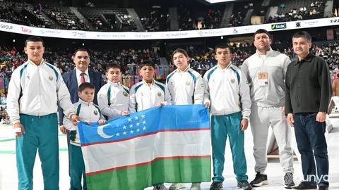 Юные спортсмены Узбекистана впервые стали призерами международного турнира по сумо в Токио