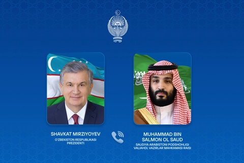 Ўзбекистон Президенти Саудия Арабистони Валиаҳди билан телефон орқали мулоқот қилди