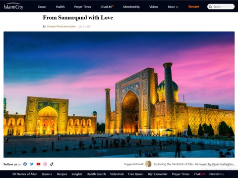 “Samarqanddan muhabbat ila”