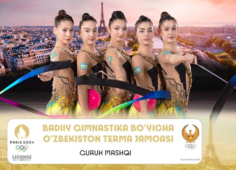Намояндагони дастаи мунтахаби гимнастикаи бадеии Ӯзбекистон дар машқҳои гурӯҳӣ соҳиби литсензияи Париж-2024 шуданд.