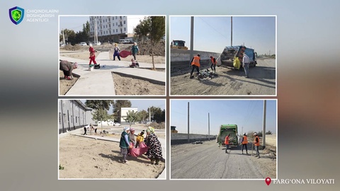 Ўзбекистонда 15 кунда 243 минг тонна чиқинди тозаланди