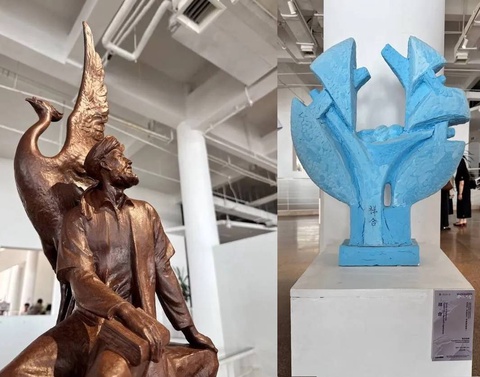 Бронзовая скульптура Алишера Навои представлена на Международной выставке скульптур в Китае