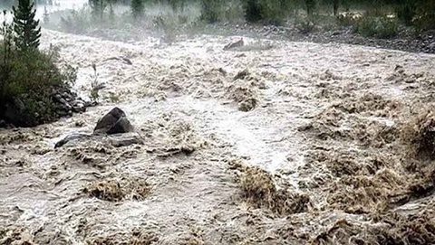 Zomin tumanining ayrim hududlariga sel keldi