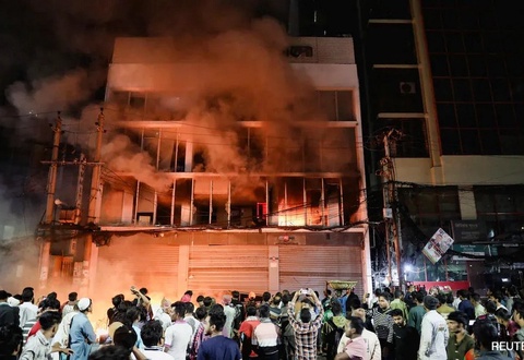 In Bangladesh, journalists were rescued from offices set on fire during protests