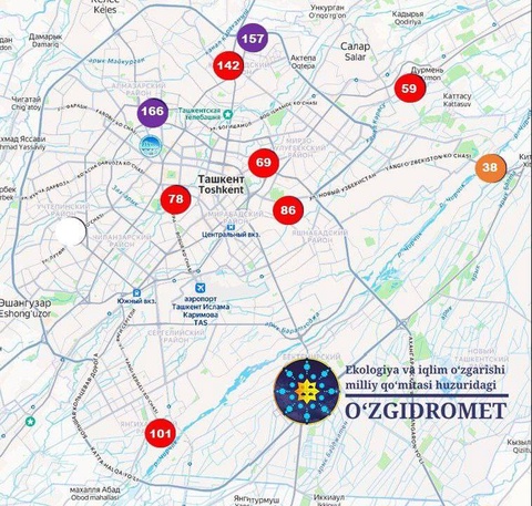 Нишондиҳандаҳои сифати ҳавои Тошканд пайваста беҳтар мегардад