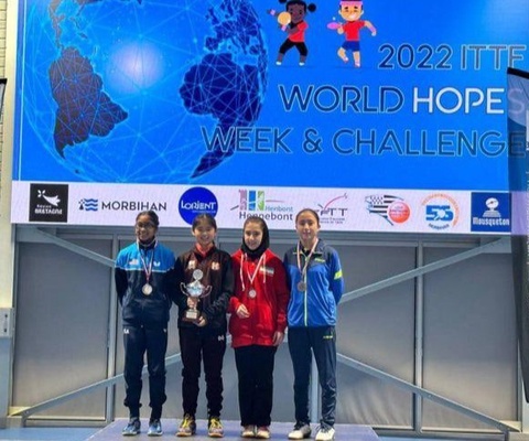 Өзбекстандық жас үстел теннисшісі Франциядағы  халықаралық жарыста қола медалін жеңіп алды