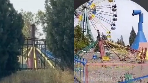 Андижонда аттракцион қулаб тушди
