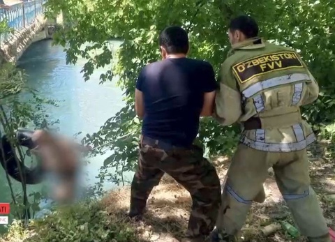 Тошкентдаги Бўзсув каналига тушиб кетган фуқаро қутқарилди