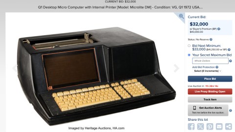 Найденный уборщиками первый микрокомпьютер Q1 выставили на аукцион