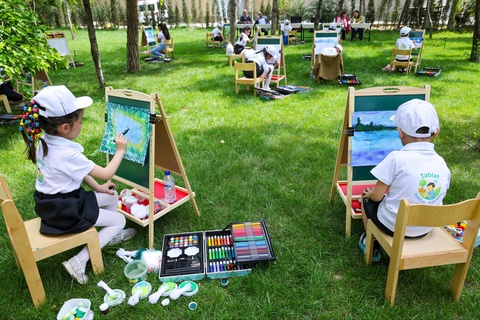 В Узбекистане прошел конкурс детских рисунков «Природа глазами детей»