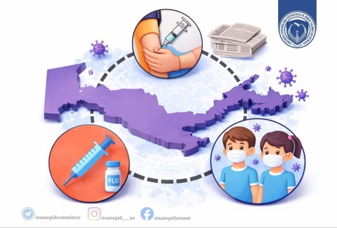 В Узбекистане проведут бесплатную вакцинацию детей от гриппа