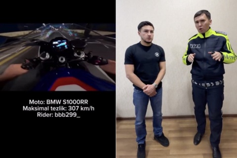 Тошкентда мототциклда 310 км/соат тезликда ҳаракатланган блогер жаримага тортилди