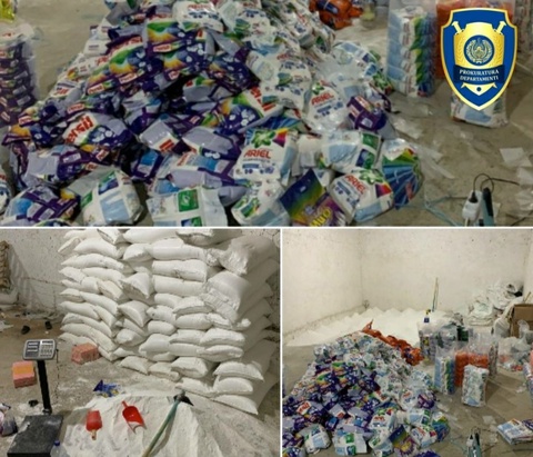 Kir yuvish kukunlarini qoʻlbola usulda tayyorlab sotish holati fosh etildi