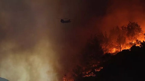 Izmir aeroporti o'rmon yong'inlari sababli vaqtincha faoliyatini to'xtatdi