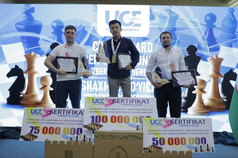 Шахмат бўйича "Ўзбекгидроэнерго" АЖ очиқ чемпионатининг совриндорлари аниқланди