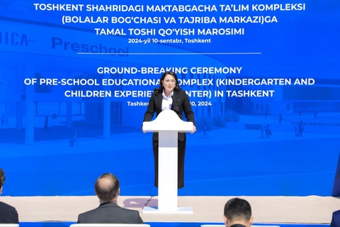 Maktabgacha taʼlim tizimi pedagog kadrlarini qayta tayyorlash markazining tamal toshi qoʻyildi