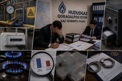 В Каракалпакстане выявлен ущерб на 251,5 млрд сумов из-за необоснованного учета потерь газа