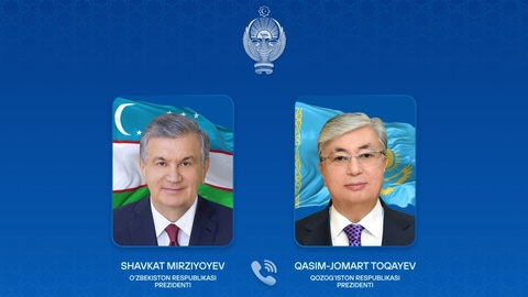 O‘zbekiston va Qozog‘iston yetakchilari telefon orqali muloqot qildilar