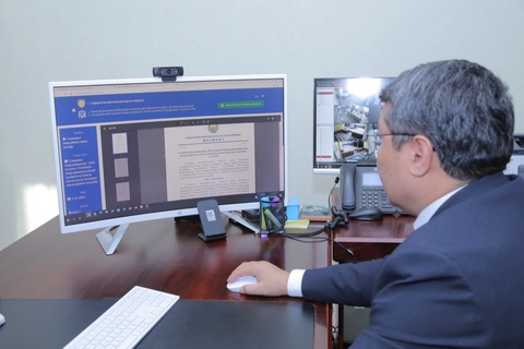 “E-qaror” tizimida ilk buyruq Adliya vazirligi tomonidan qabul qilindi