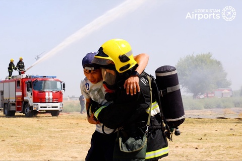 Shartli aviafalokat oqibatlari bartaraf etildi