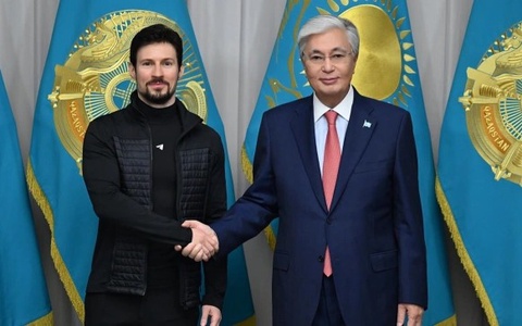 Қозоғистон Президенти Павел Дуров билан ҳамкорликни муҳокама қилди