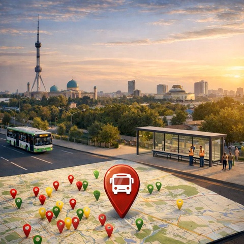 В Ташкенте запустили обновленную карту модернизации остановок общественного транспорта