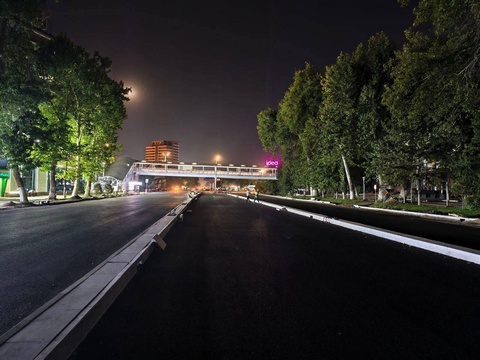 One of the key stages of reconstruction is coming to an end in Tashkent on Shota Rustaveli Street