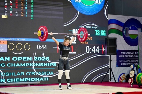 В Чирчике стартовали чемпионат Узбекистана и международный турнир по тяжелой атлетике