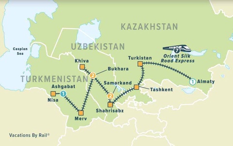 Oʻzbekistonda 2022-yilda ikkinchi marta turistik charter poyezdi harakatlanadi