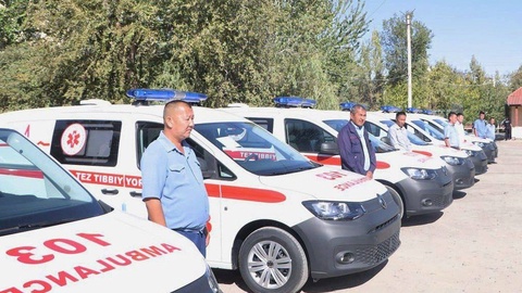 Қарақалпақстанға жаңа «Жедел жәрдем» автомашиналары әкелінді