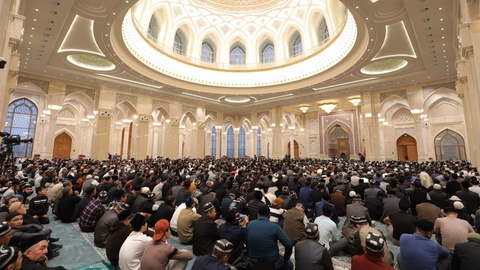 Имом Бухорий масжид-мажмуасида илк ҳайит намози ўқилди