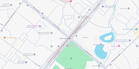 Toshkentning Chilonzor tumanida yo‘lning bir qismi vaqtincha yopiladi