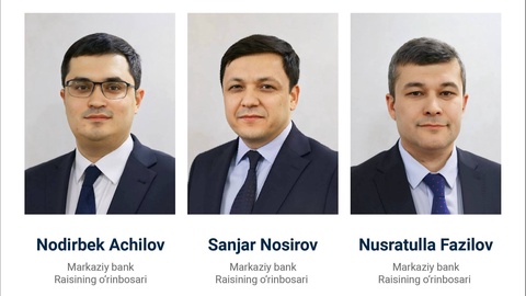 Markaziy bank Raisiga yangi oʻrinbosarlar tayinlandi