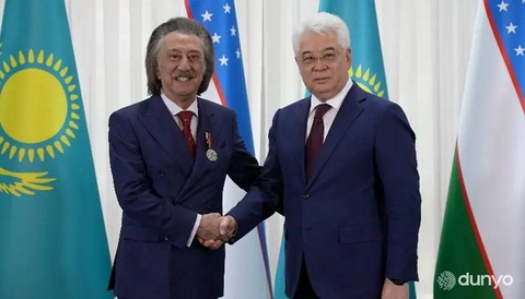 Народный артист Узбекистана Фаррух Закиров награжден орденом «Достык» II степени Республики Казахстан