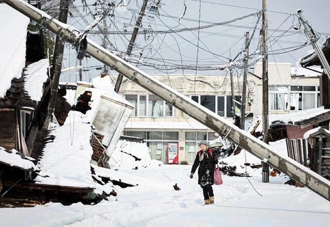 В Японии по меньшей мере 16 человек погибли в результате последствий снегопадов, еще около 120 пострадали
